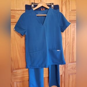 Alps Blue Figs Scrub Set